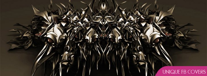 Abstract Dark Metal Facebook Cover