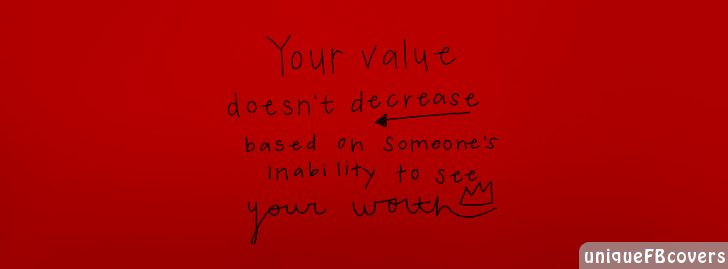 Inability To See Your Worth