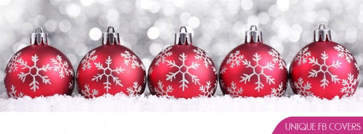 Red Christmas Ornaments Facebook Fb Timeline Profile Cover Picture